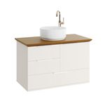 GABINETE PARA BANHEIRO 80CM ORVALHO E MADEIRA CASSIS ASTRAL DESIGN