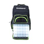 MOCHILA DE PESCA SHIMANO GREEN FISHING BACK PACK XL C/ 4 ESTOJOS - LUG1806