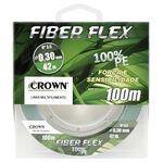 LINHA MULTIFILAMENTO CROWN FIBER FLEX C/ 100M