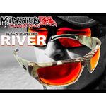 Óculos Black Monster 3x River Vermelho