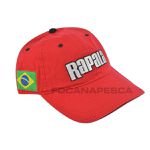 Boné Rapala Vermelho com Bandeira do Brasil