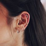 Piercing Fake Loop- banho ouro 18k