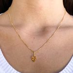 Colar Menina- banho de ouro 18k