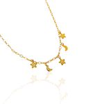 Choker Estrelar- banho ouro 18k