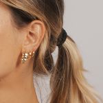 Dupla Argola Basic- banho ouro 18k