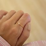 Anel Solitário Zircônia- banho ouro 18k