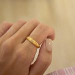 Anel Bea- banho ouro 18k