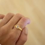 Anel Luna- banho ouro 18k