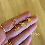 Alfinete Batizado- banho ouro 18k