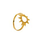 Anel Solar- banho ouro 18k