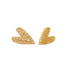 Brinco Heart- banho ouro 18k