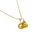 Charm Lua e Sol- banho ouro 18k