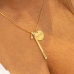 Colar Trio Personalizado- banho ouro 18k