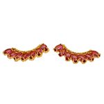 Ear Cuff Fancy Pink- banho ouro 18k