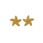 Brinco Starfish- banho ouro 18k