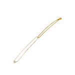 Pulseira Duo Match (Tamanho P)- banho ouro e prata