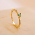 Anel Fancy- banho ouro 18k