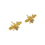 Brinco Bee- banho ouro 18k