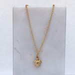 Tornozeleira Tartatura Zircônia- banho ouro 18k