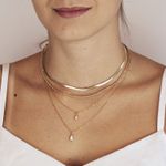 Choker Fita- banho de ouro 18k