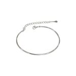 Bracelete Ajustável- banho prata