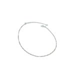 Tornozeleira Cuff- banho prata