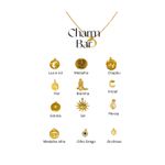 Colar Charms- banho ouro 18k
