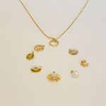Colar Charms- banho ouro 18k