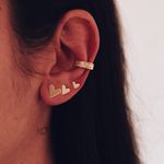 Kit Brincos Corações- banho de ouro 18k