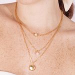 Choker Boho- banho ouro 18k