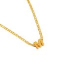 Pingente Letras- banho ouro 18k