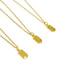 Colar Letter- banho ouro 18k