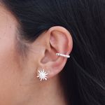 Piercing Fake Torcido- banho de prata