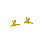 Mini Brinco Bird- banho ouro 18k