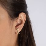 Ear Hook Aurora- banho ouro 18k