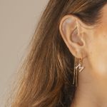 Brinco Fio Palito- banho ouro 18k