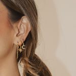 Argola Celine- banho prata