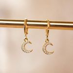 Argola Moon- banho ouro 18k