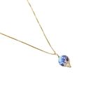 Colar Blue- banho ouro 18k