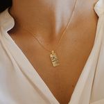 Colar Julie Personalizado + coração- banho ouro 18k