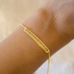 Pulseira Personalizada- banho ouro 18k