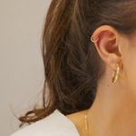 Argola Lumi- banho ouro 18k