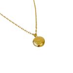 Colar Relicário Gaia- banho ouro 18k