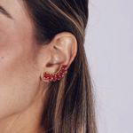 Ear Cuff Fancy Pink- banho ouro 18k