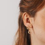 Brinco Linea- banho ouro 18k