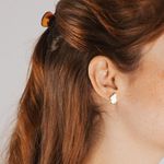 Brinco Organic - banho ouro 18k