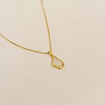 Colar Organic- banho ouro 18k