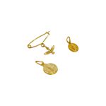Alfinete Batizado- banho ouro 18k