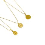 Colar Medalhas Religiosas- banho ouro 18k 