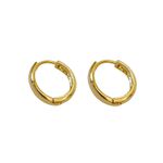 Argola Bia- banho ouro 18k